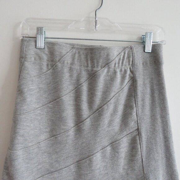 ANTHROPOLOGIE DAILY PRACTICE Seamed Midi Skirt in Gray Jersey Casual Comfy Sz S - Picture 14 of 15